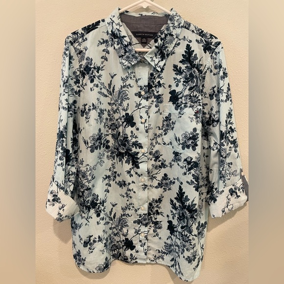 Tommy Hilfiger XL Button Up Blouse - Picture 1 of 6
